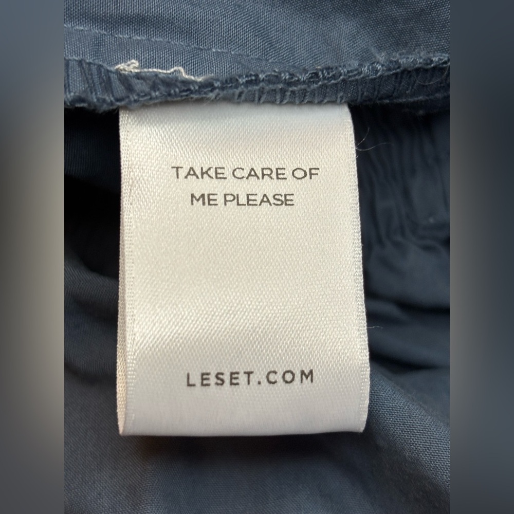 LESET Navy Wide-Leg Utility Trousers - Picture 13 of 14